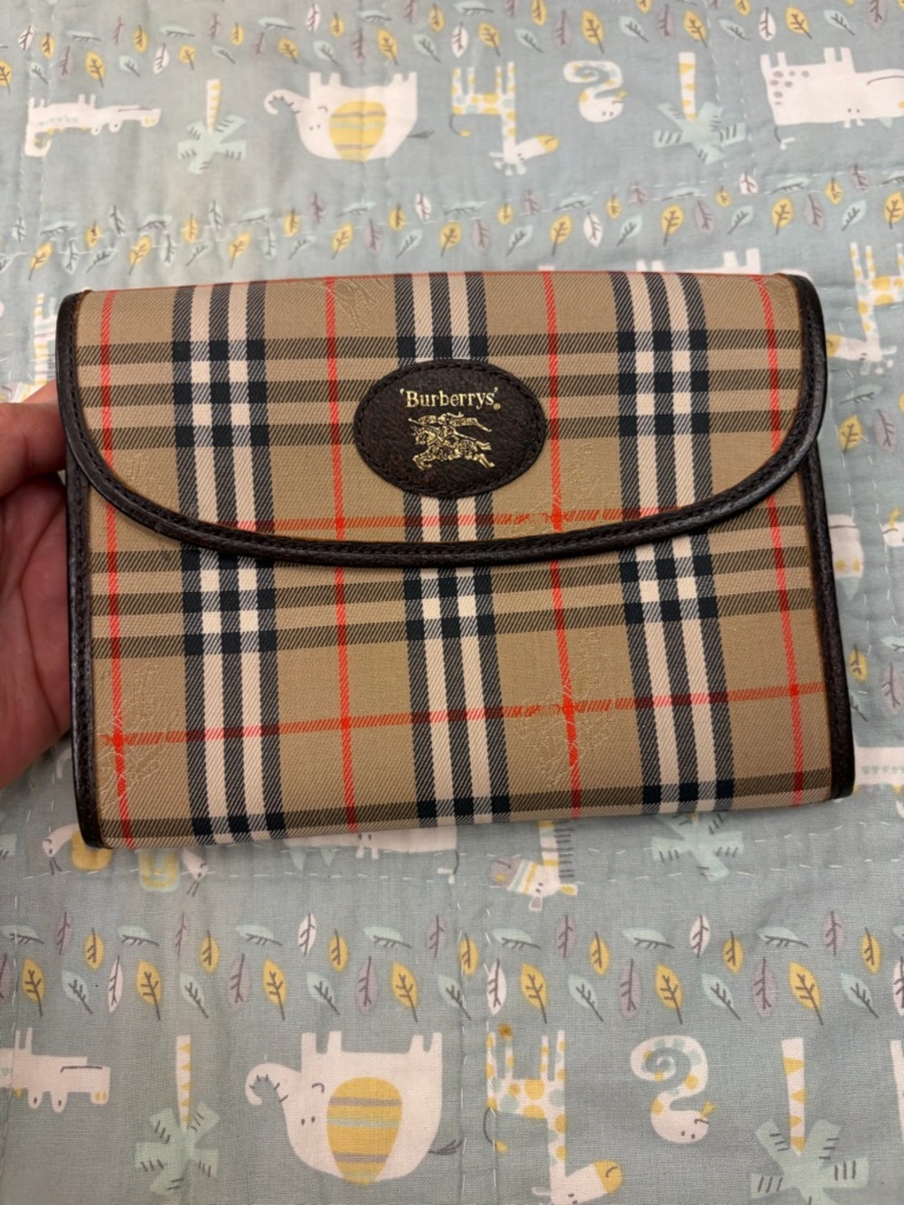 Burberry Vintage Passport Wallet (PRICE FIRM)